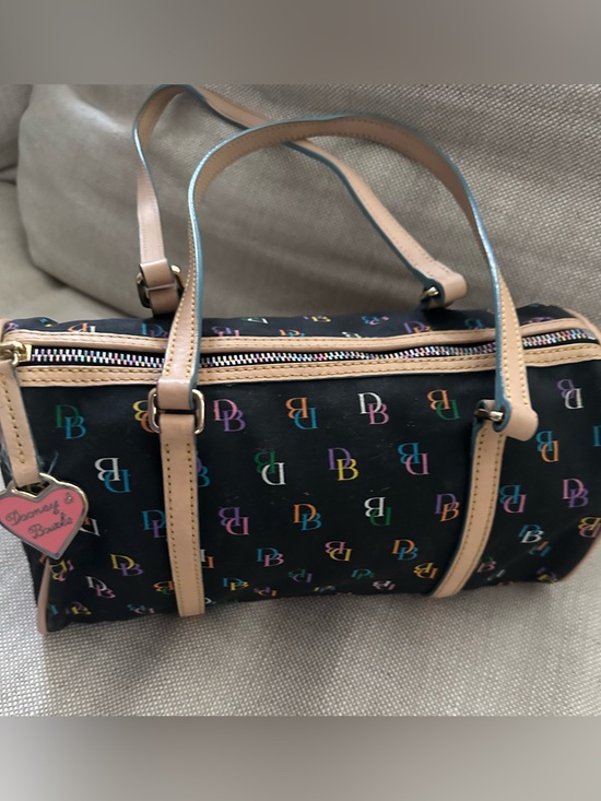 Dooney & Bourke Handbags - Dooney & Bourke Rainbow Monogram Barrel “It” Bag